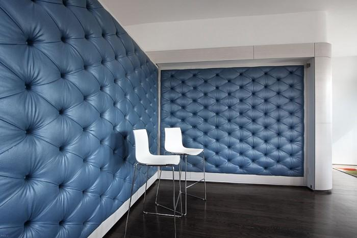 Blue 3D Wall Covering Image