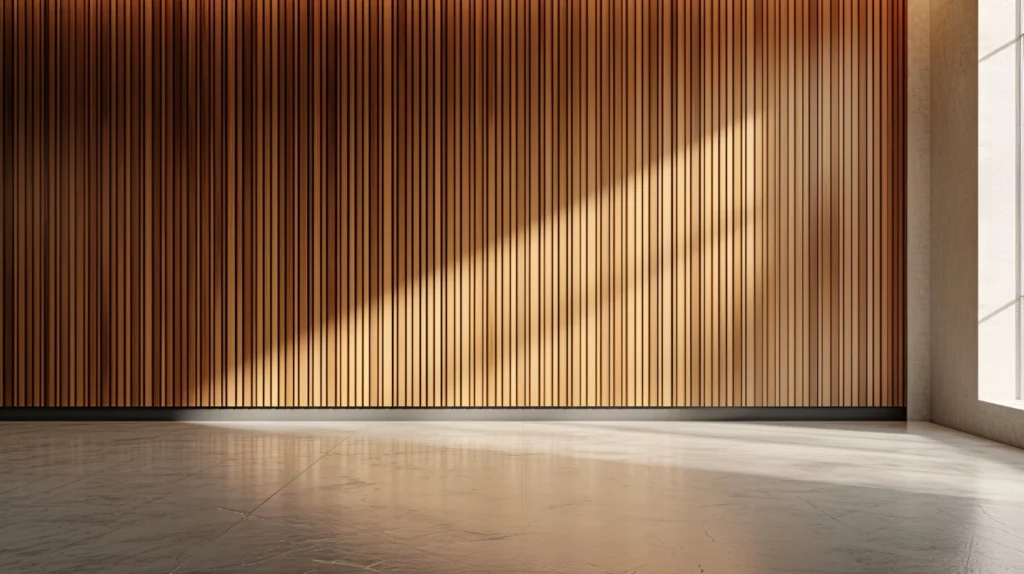 pasting panels on the wall